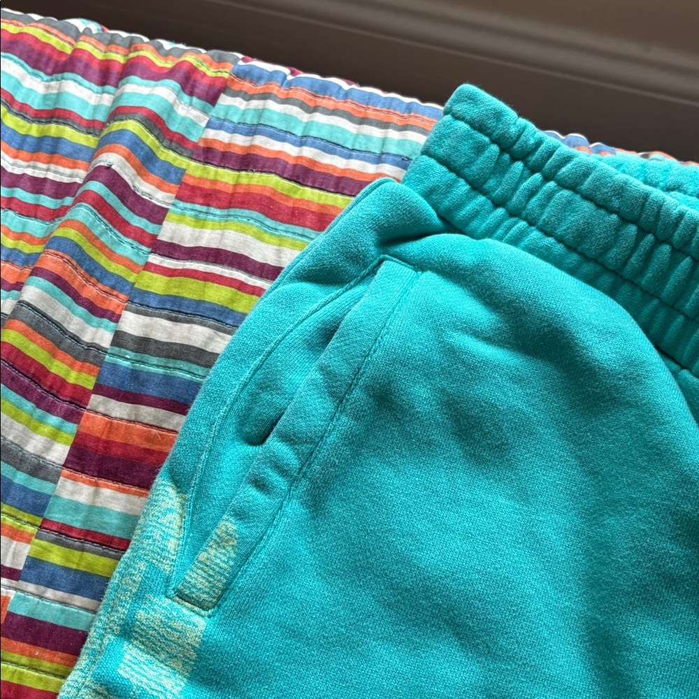 Crazy deals Triple  Sevens Teal Graphic Sweatpants size XL oversized nwt - Picture 4 of 11